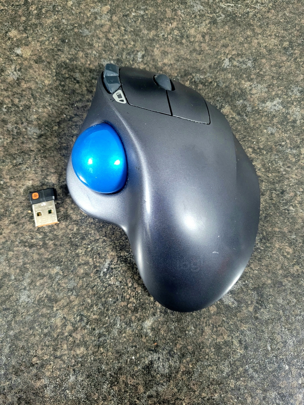 Logitech M570 Wireless Ergonomic Trackball Mouse With Dongle